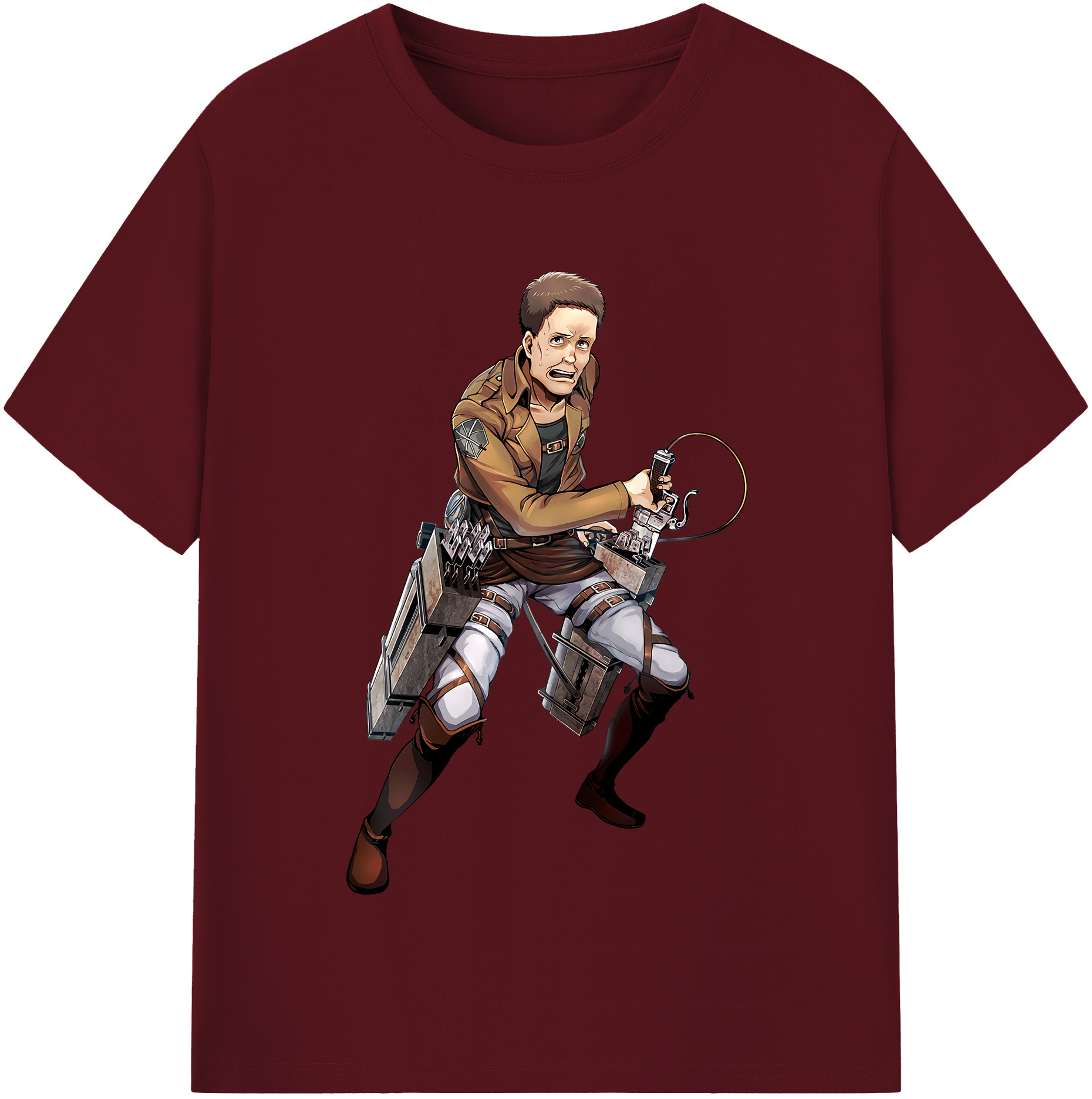 （画像用） 進撃の巨人 Attack on Titan 綿100％半袖Tシャツ（フロントプリント）